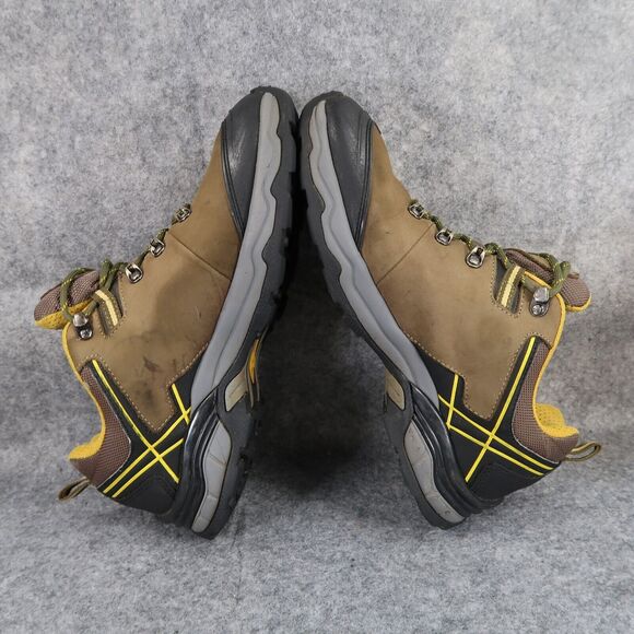 Camel Shoes Mens 9 Hiking Low Leather Boot Outdoor Trekking Active Lace Up Brown - Picture 9 of 14